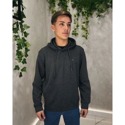Moletom TOMMY HILFIER cinza escuro | Produto de altíssima QUALIDADE | Importado