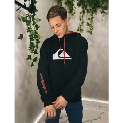 Moletom QUIKSILVER preto com vermelho | Produto de altíssima QUALIDADE | Importado