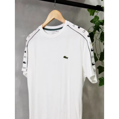 Camiseta LACOSTE FAIXA | 100% em algodão peruano | Padrão original Lacoste | Produto 10/10